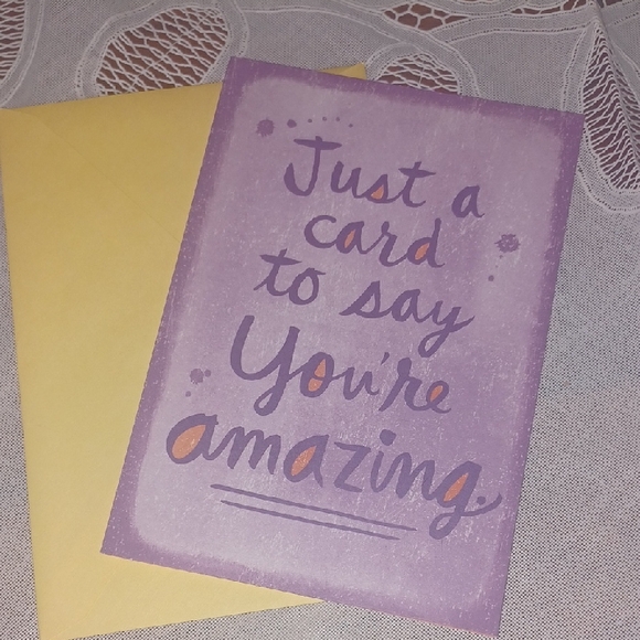 Hallmark Purple and Orange Thank You Card - Picture 1 of 3
